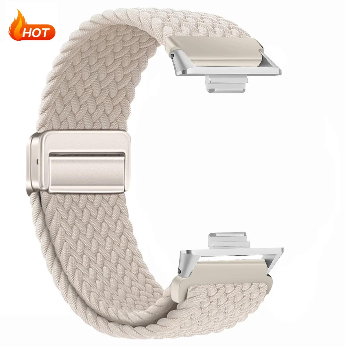 

Магнитный плетеный нейлоновый ремешок-петля для Xiaomi Redmi Watch 4 5 6 Ремешок Регулируемый Спортивный Сменный Браслет Correa Mi Band 9 8 Pro Redmi Watch4 5 6