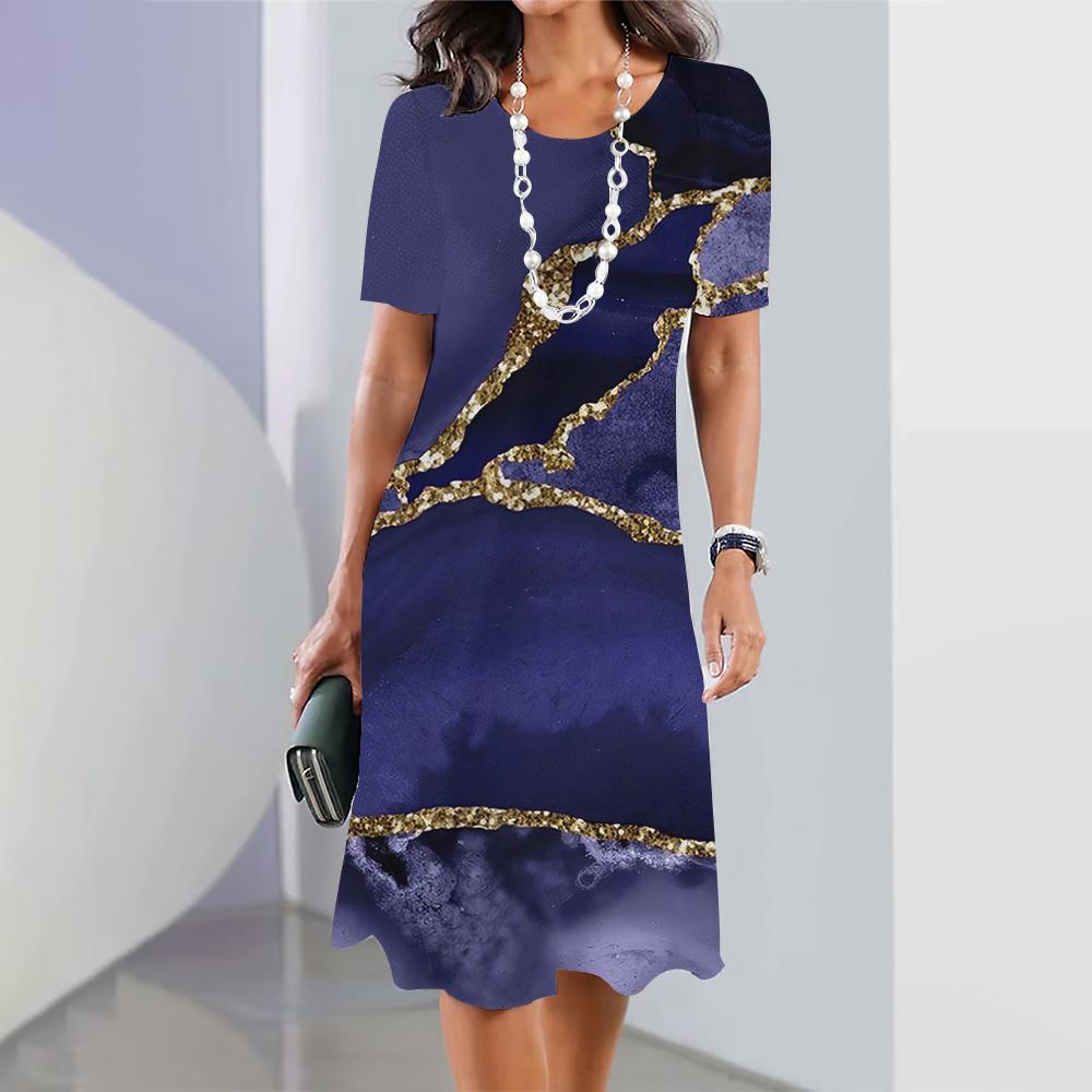 

Винтажные женские платья с принтом в стиле пэчворк, юбка-трапеция с коротким рукавом, элегантные и красивые женские платья Y2k, большие размеры, лето 2025 г. 5XL