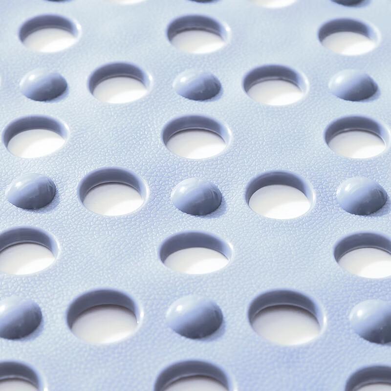 JANMEIJIA Bathroom Non-Slip Bath Mat, Shower Mat, Massage Foot Pad, Anti-Fall Mat, Blue, 36*71cm