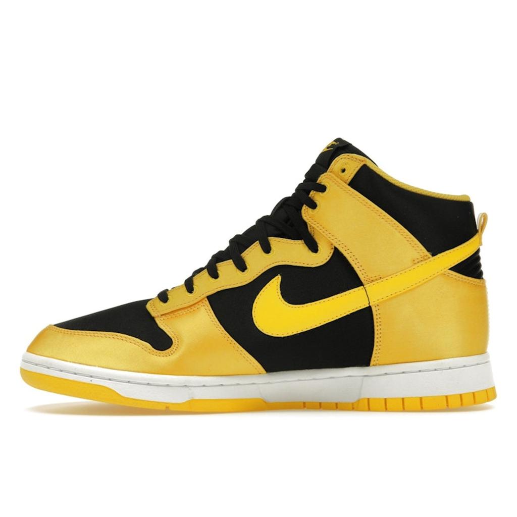 Nike Dunk High Satin Goldenrod Women Sneakers Yellow Black Varsity-Maize FN4216-001