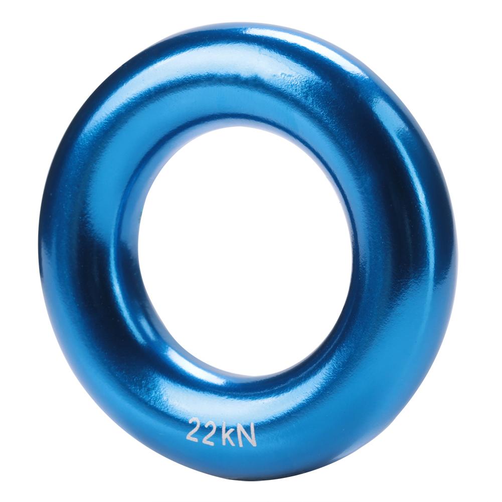 Anello di calata rotondo in alluminio Climb Tensione perfetta Lega di alluminio Anello O(blu)
