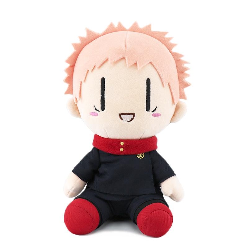 Peluche Jujutsu Kaisen da 25 cm Satoru Gojo Fushiguro Megumi Itadori Yuji Inumaki Toge Figura Anime Bambola di Peluche Ripiena Regali di Compleanno