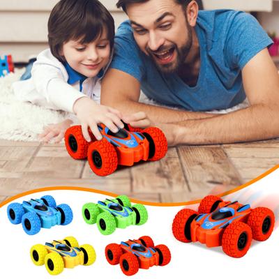 Children Inerty Double Sided Dumper Slip Falling 360 Tumbling Spinning Toy Car Rotating Distortion Car Children Toys
