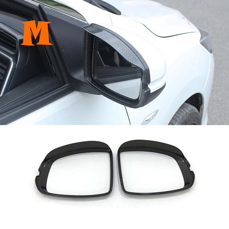 2pcs for Honda Freed 2017 2018   Accessories ABS Chrome/Carbon Car Side Door Rearview Turning Mirror Strip Cover