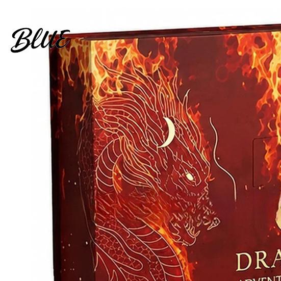 Christmas Party Favors Flat Acrylic Calendar 24 Dragon Advent for Children Days 2D Ornaments Interactive
