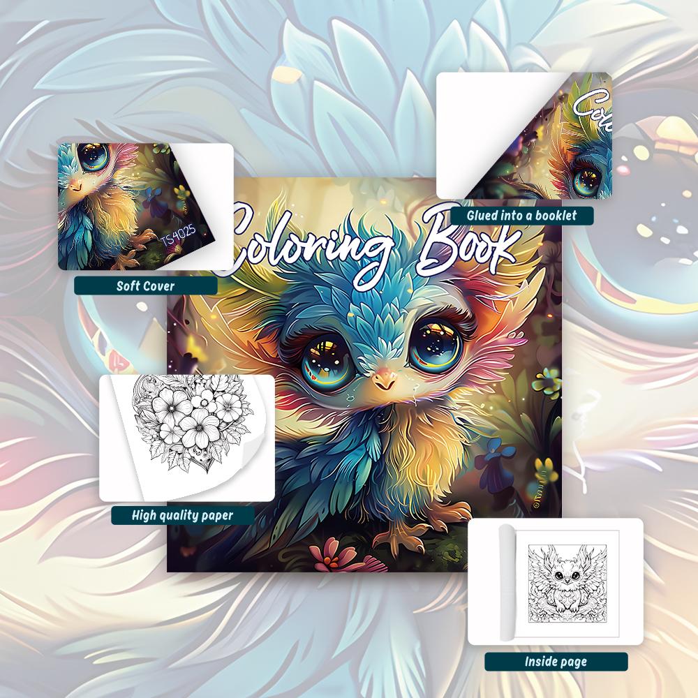 1pc, Teen Girls Coloring Book - Teen Coloring Book - 30 Sheets, 8.3x 8.3in, For Adult Stress Relief, Christmas, Halloween Gifts