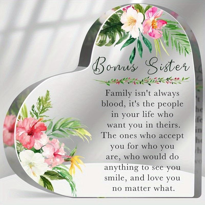 

Bonus Sister Friendship Plaque - Heartfelt Keepsake with Photography Utility чистый