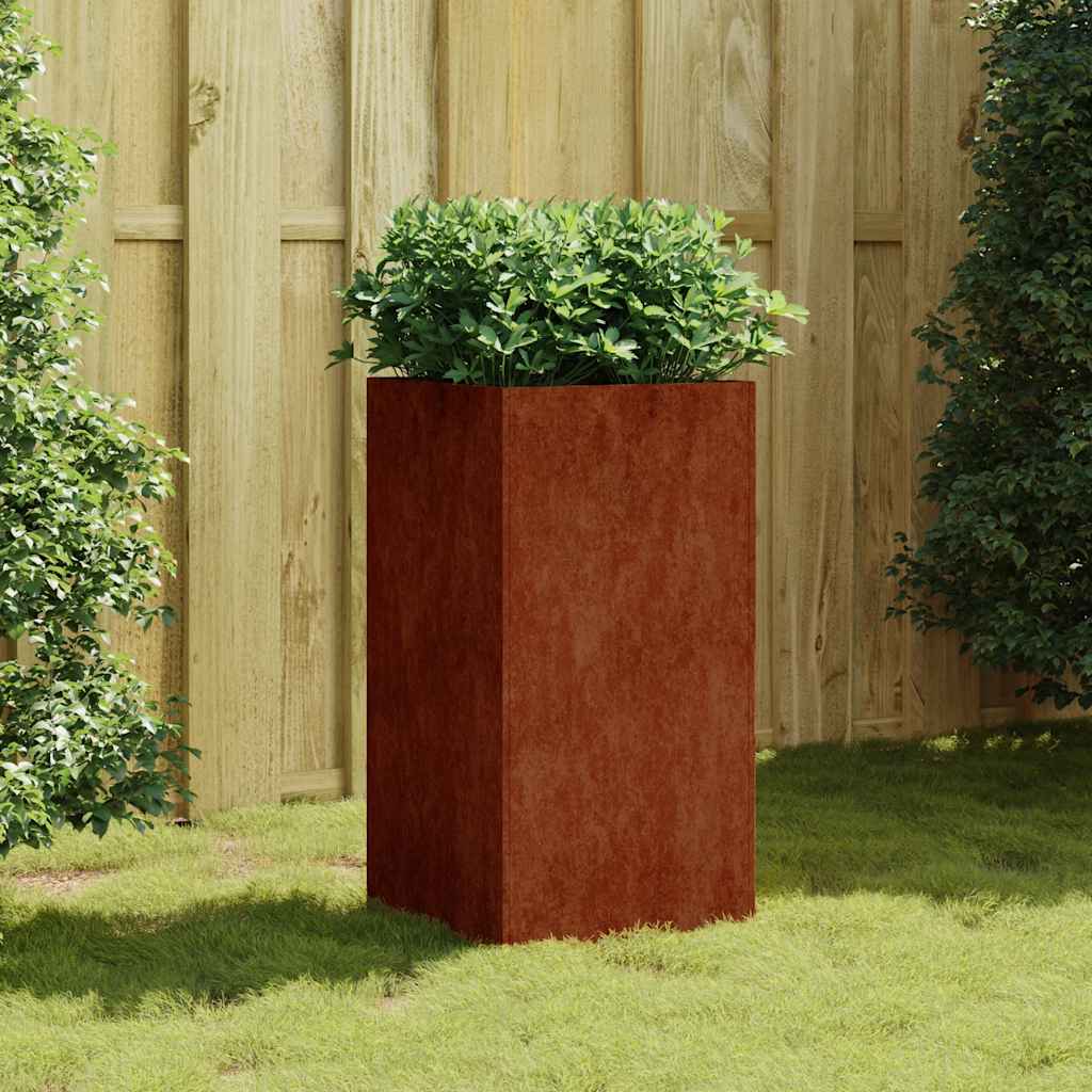 Plant Pot 40x40x80 Cm Corten Steel