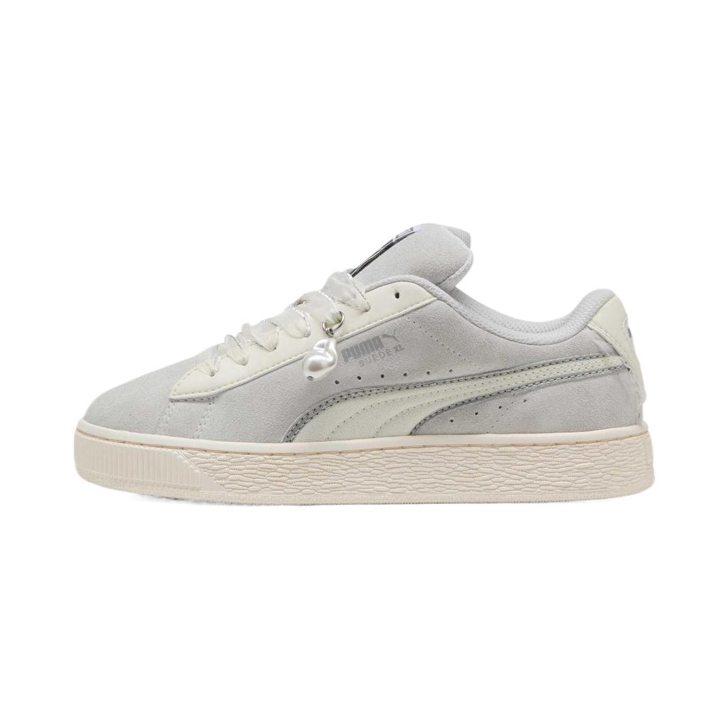Puma Semsket skinn XL Glam Athletics Damesko Grå Fjærgrå Varmhvit 401250-01