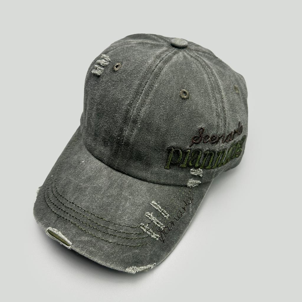 Spring And Summer American Retro Embroidery Side Letter Baseball Cap Men'S And Women'S Sunshade Personality Retro Versatile Cap