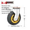 Heavy-Duty Silent Caster Wheels with Brakes (4, 5, 6, 8-inch) - Limited-Time Special Offer