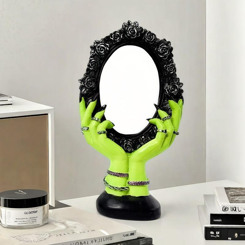 Creative Ghost, Halloween Party Decoration Atmosphere Funny Mirror Ghost Festival Ornament Home Tabletop, Arrangement