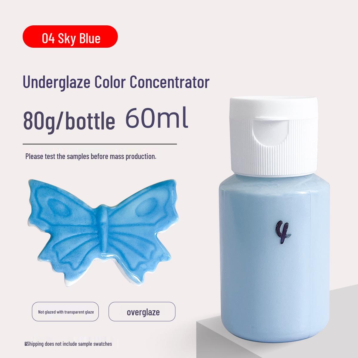 

Hai ao Hua 60ML Pottery Pigment: Medium-Temperature Underglaze for Pottery Glaze and Painting 80g/Bottle