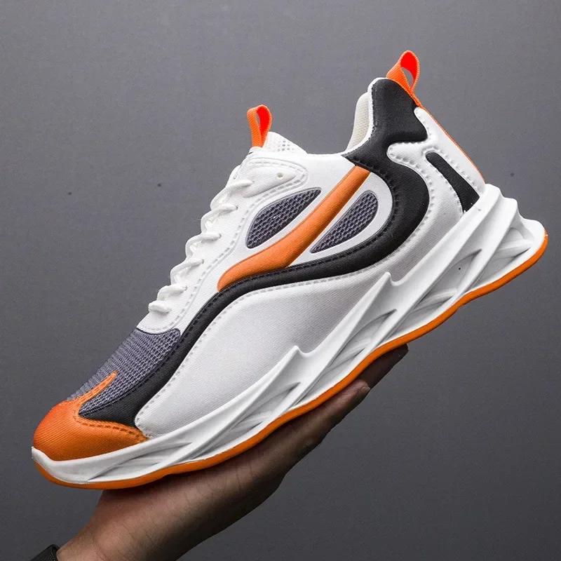 2025 New Men's Sports Shoes Breathable and Comfortable Thick Soled Casual Shoes Men's Korean Version Fashionable Sports Shoes