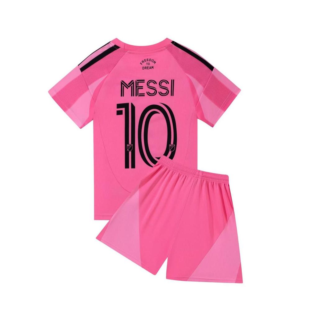 2025-26 Miami Home Pink Messi #10 Soccer Jersey, Kids & Adults Sizes 14-3XL