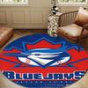 Blue Jays Baseball Season Round mat, Anti-slip Circle Carpet Chair rug For livingroom,Bedroom, doormat home decor Gift Christmas Gifts