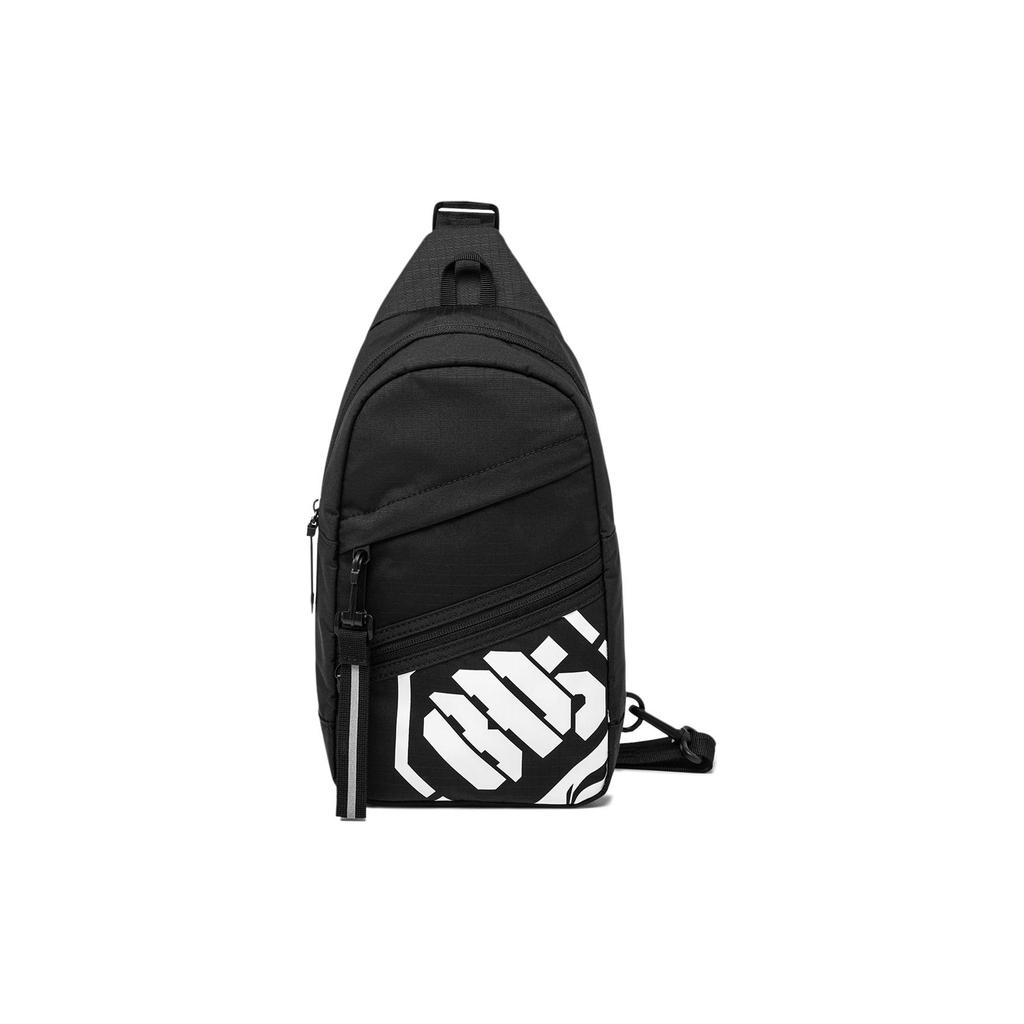 New LiNing Badfive Polyester Shoulder Bag, Sports Bag, Sling Bag Regular Unisex Black ABDU217-1