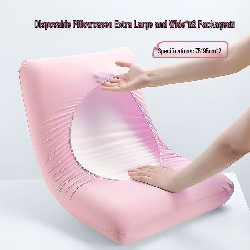 Przyjazny w podróży jednorazowy antybakteryjny poszewka na poduszkę - Gruba, bez prania, uniwersalne dopasowanie, bezpieczna dla skóry, osłona przeciwbrudna na łóżka hotelowe
