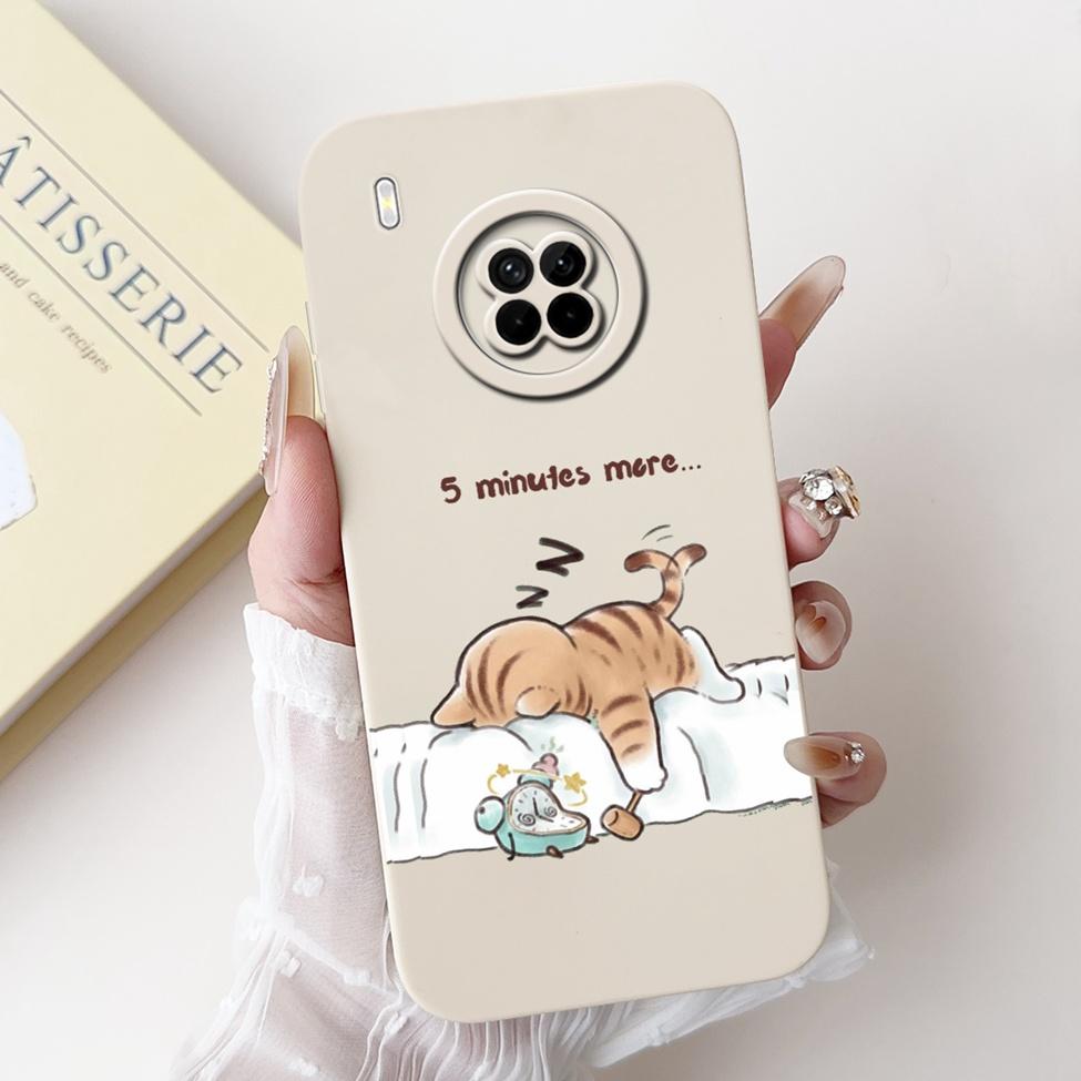 For Huawei Y9a Case Fashion Cute Cartoon Luxury Flowers Silicone Back Cover For Huawei Y9a Phone Case Shockproof Bumper FRL-L22