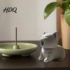Kawaii Cat Tabletop Decoration 3D Printed Figurine Cute Screaming Ornament Creative Chibi Kitten Desk Statue Sculpture Desktop for Home Office Decor