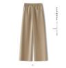 Yellow Wide-Leg High-Waisted Pants for Women - Spring/Autumn 2025 Trendy Loose Straight-Leg Style