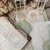 10pcs/pack Vintage Lace Hollow Material Paper Decorative Scrapbooking Diary Album Hand Made Collage Background Paper DIY Junk Journal Decoration