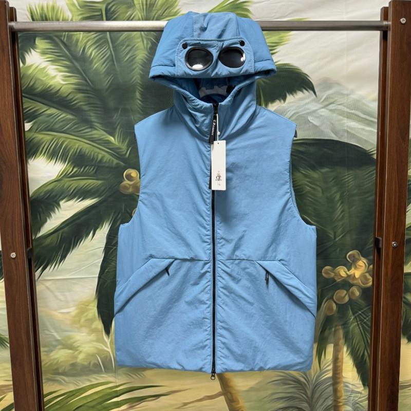 CP Goggle Detachable Hood Sleeveless Cotton Vest Loose Italian Functional Outdoor Jacket