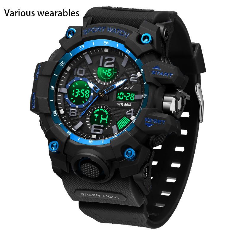 Middle and High School Students Fashion Men's Watch Outdoor Sports Multi-functional Waterproof Watch Watch Men