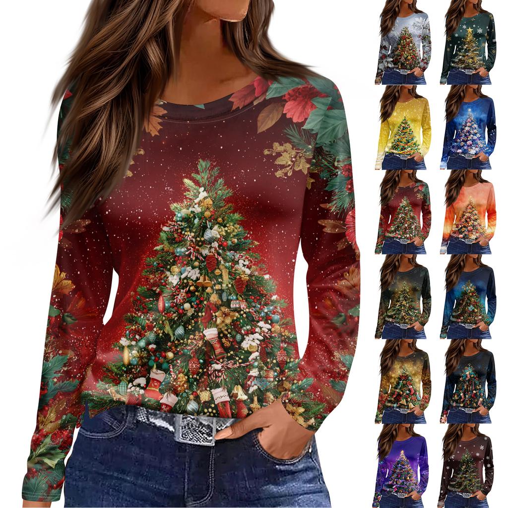 Womens's Fashion Casual Halloween Print V-neck Mid Length Pocket 3/4 Sleeve Top