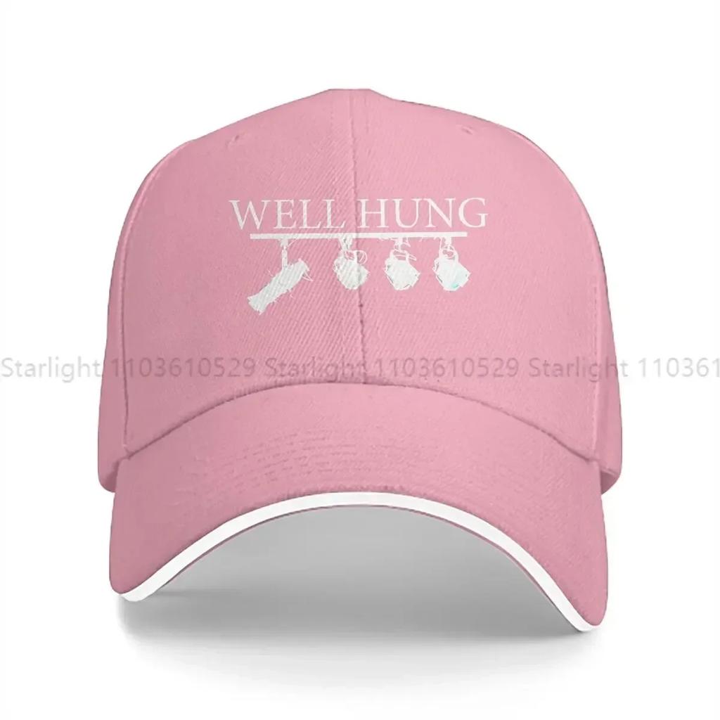 Washed Mens Baseball Cap Well Hung Lighting Technician Trucker Snapback Caps Dad Hat Engineer Golf Hats