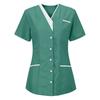 Women's Uniform Quick-drying Fabric Solid Color V-neck Short-sleeved Uniform
