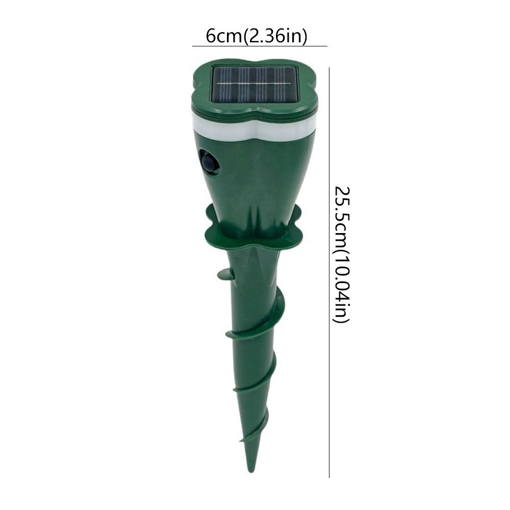 Ultrasonic Solar Powered Mole Repellent Groundhog Deterrent  For Outdoor Garden Lawns Yard
