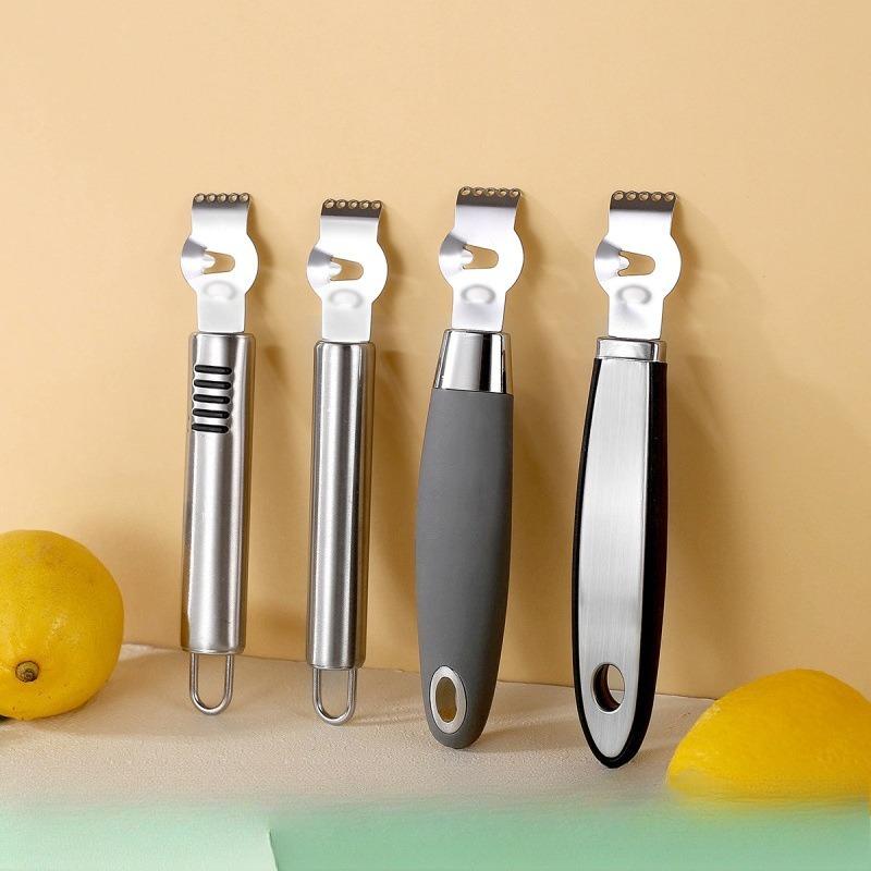 Lemon Citrus Zester Tool Cheese Grater Multipurpose Grooved Channel Knife scraper,Stainless Steel Blade