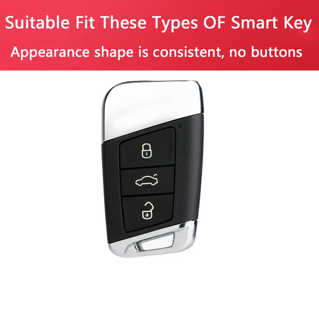 For Vw Passat B8 Arteon Atlas Cross Sport Jetta Transparent And Transparent Car Key Fob Cover Pack Accessories