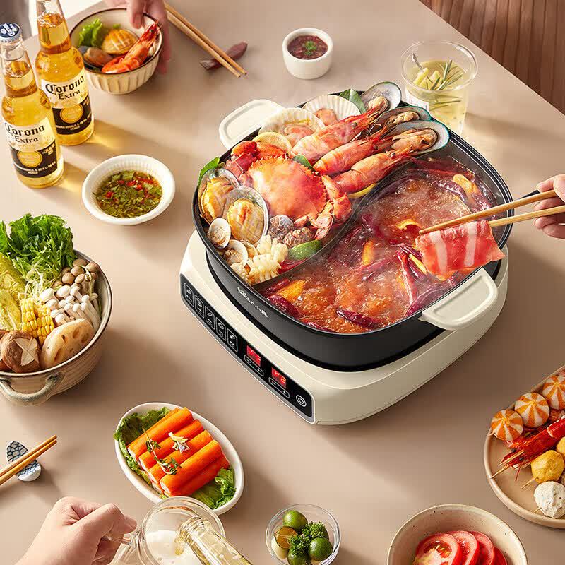 Bear Electric Split Hot Pot CN plug (adapter included)