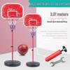 Adjustable Indoor Basketball Hoop with 6 Balls for Kids Ages 3-9
