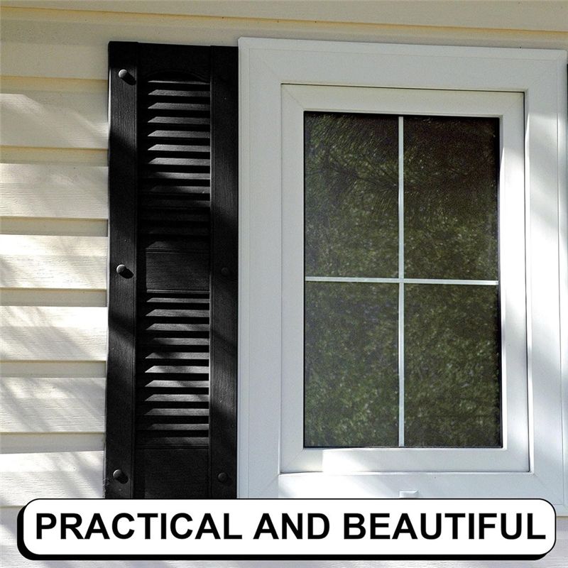 A60zvinyl Shutter Fastener Window 36Pcs 3 Inch Pegs Screws Panel Lok Pin Spikes Anchor(Black)May
