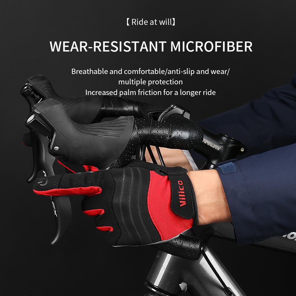 Professional Level Outdoor Cycling Gloves Super Fiber Wear-resistant Shock-absorbing Breathable Comfortable Riding Gloves