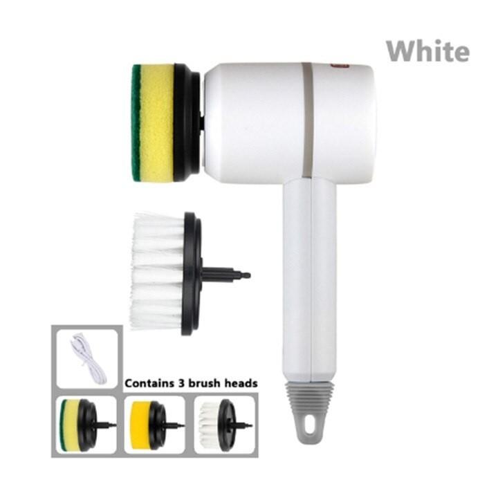 Multi-functional Electric Cleaning Brush USB Rechargeable Electric Rotary Scrubber Household Appliances Cleaning Gadget 224*119mm