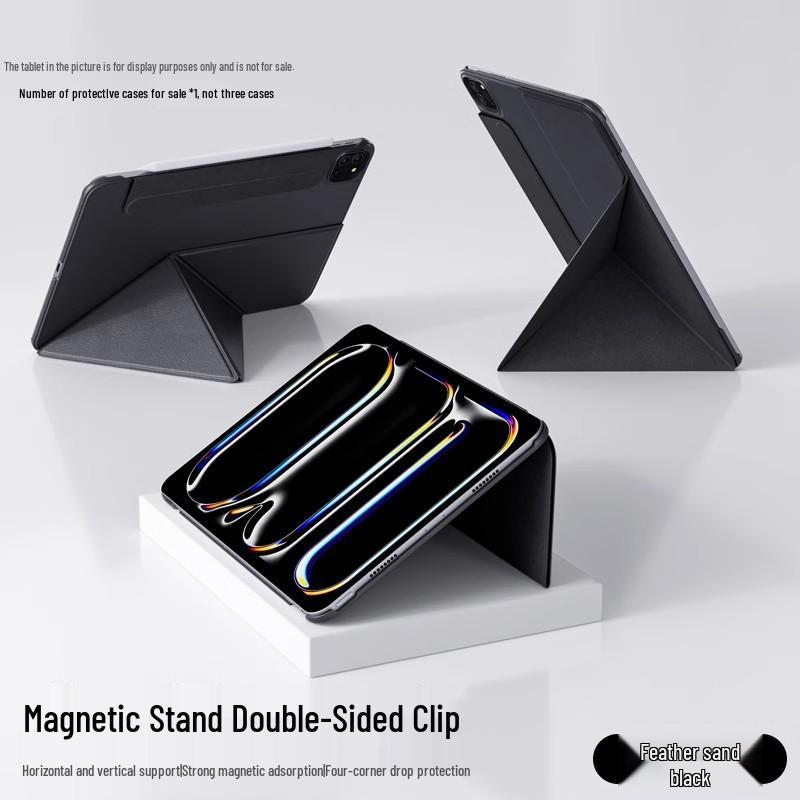 

iPad Pro 13 Protective Case with Pen Slot, Stand, Double-Sided Clip, Light & Thin for 11 Tablet 11-inch (iPad Pro 11 4/3/2/1)
