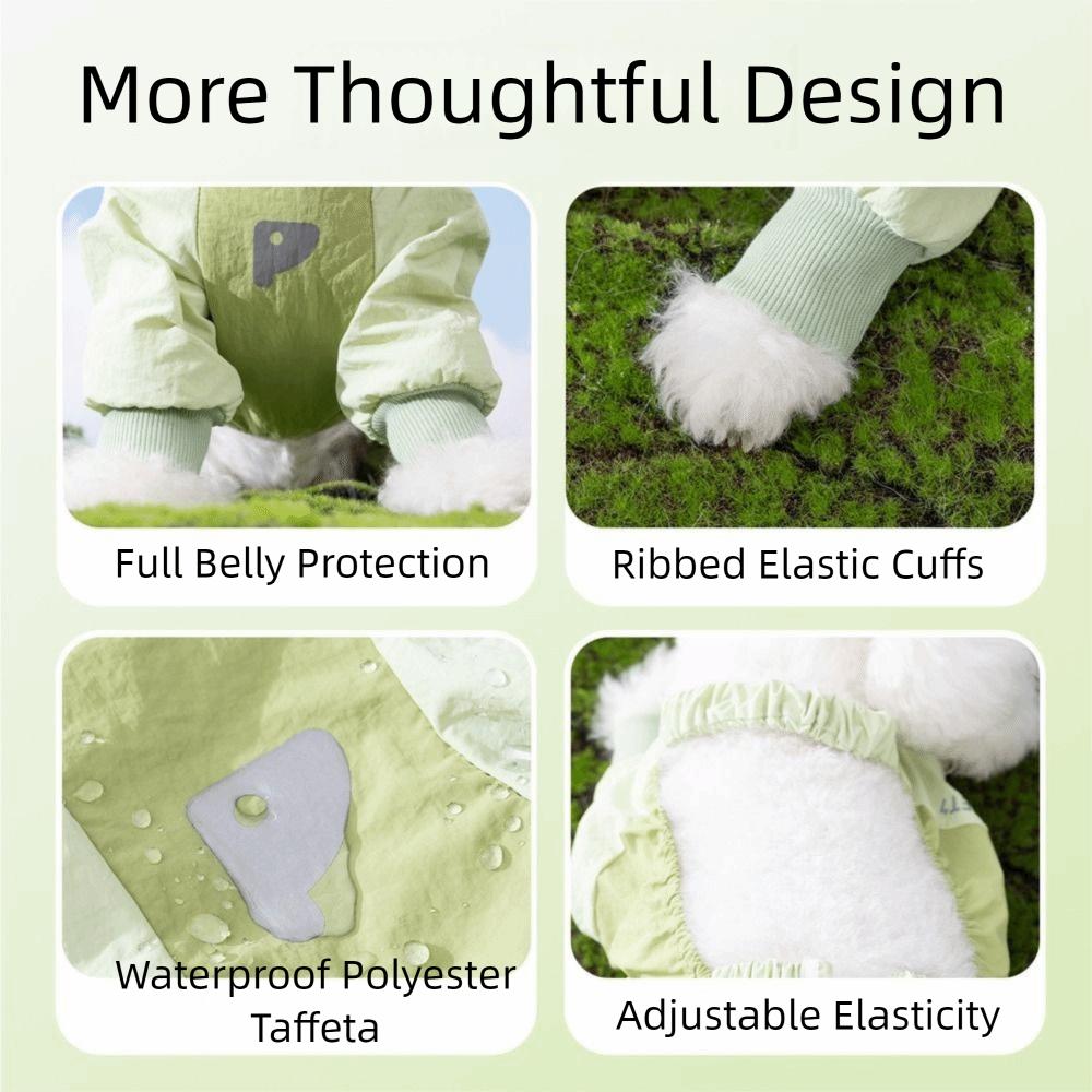 Breathable Dog Four Legged Clothing High-elasticity Adjustable Straps Pets Dustproof Pants Anti-shedding Insect-proof