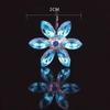 1/3PCS Blue Crystal Flower Hair Sticks Rhinestone Wedding Hairpins Bridesmaid Hairs Accessories Jewelry Fashion Bridal Headwear