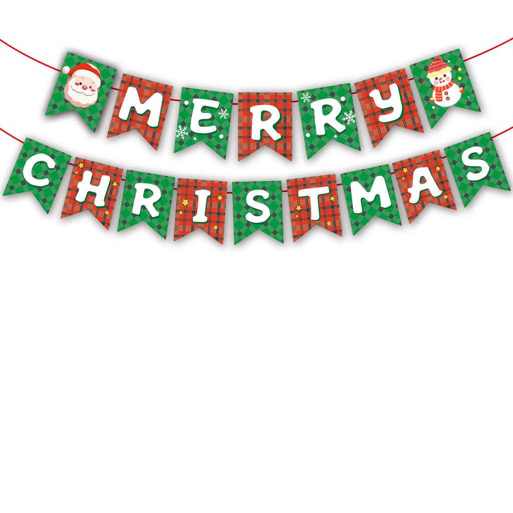 Christmas Banner Christmas Tree Ornaments Merry Christmas Decoration For Home Santa Claus Pendant Xmas Gifts New Year 2025 Gift