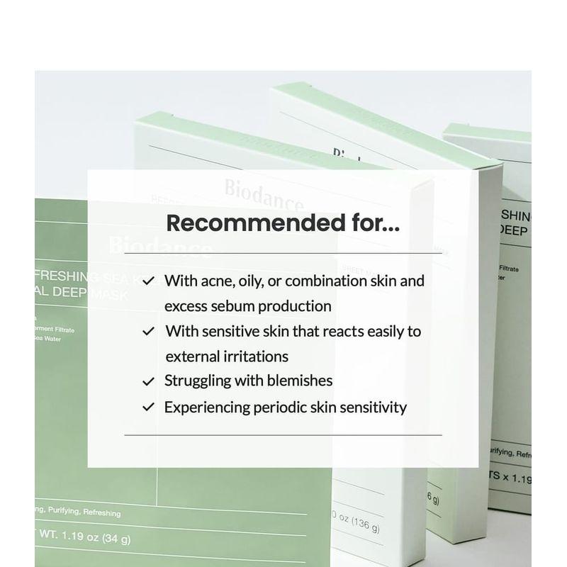 Biodance - Refreshing Sea Kelp Real Deep Mask Set