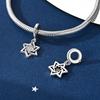 New In Hexagram Series Copper Heart Love Pendant Charms Jewelry Fit Originalbracelet For Women Diy Gift