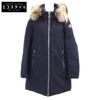 DIMITRA Fur Hoodie Down Jacket O NavyUsed