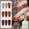 15ml Elmas Parlaklığı Simli Jel Tırnak Oje UV/LED ile Kürlenir Holografik Çıkarılabilir Kristal Efektli Jel Oje