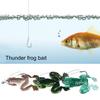 Frog Bait Anti-hanging Bottom Sharp 3D Fisheyes Anti-break Bite Resistant Hook Rust-proof High-Strength Frog Lure