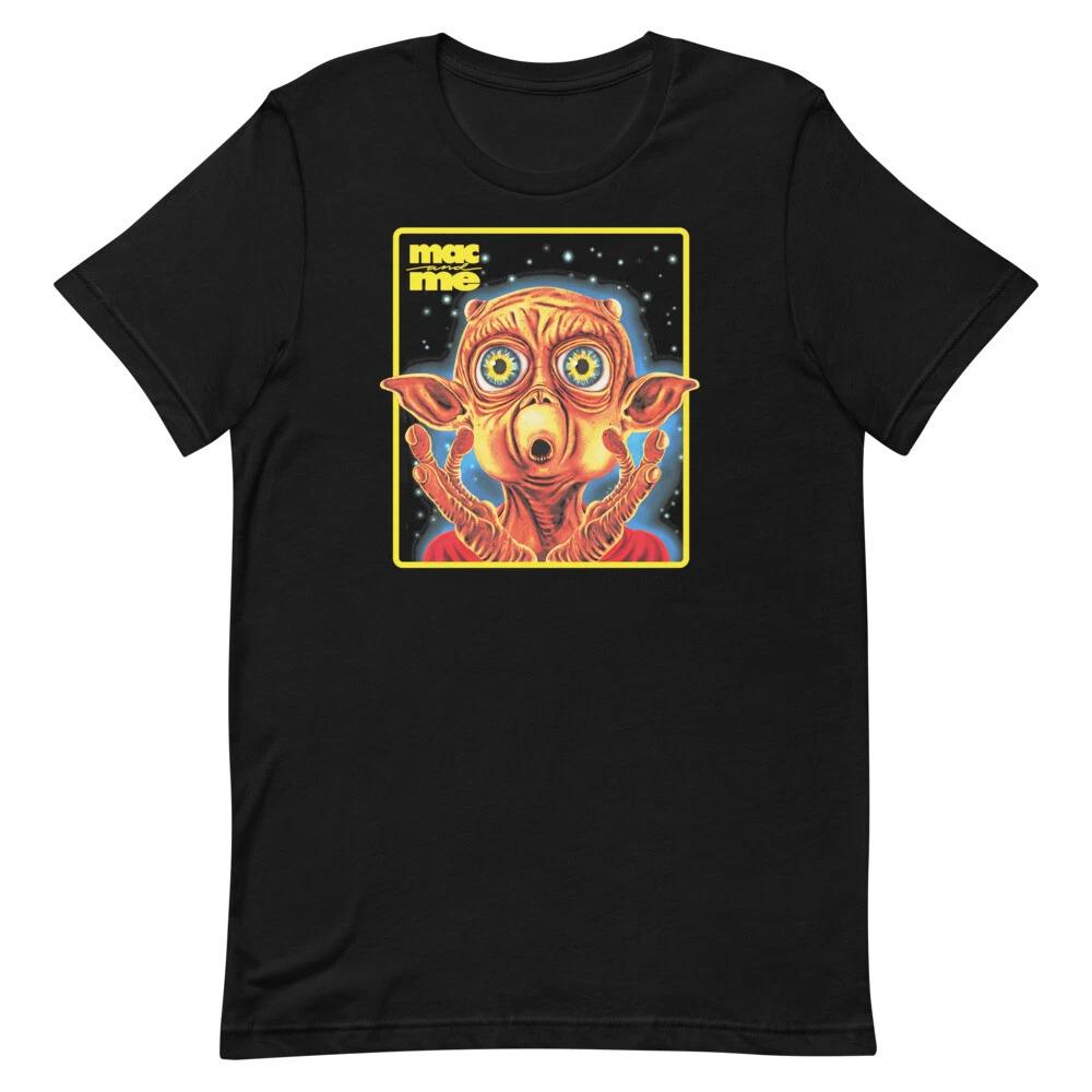 ZX 2026 MAC AND ME 80s Movie Graphic Tee Shirt Unisex Tshirt mens round neck short sleeved Tshirt 4XL