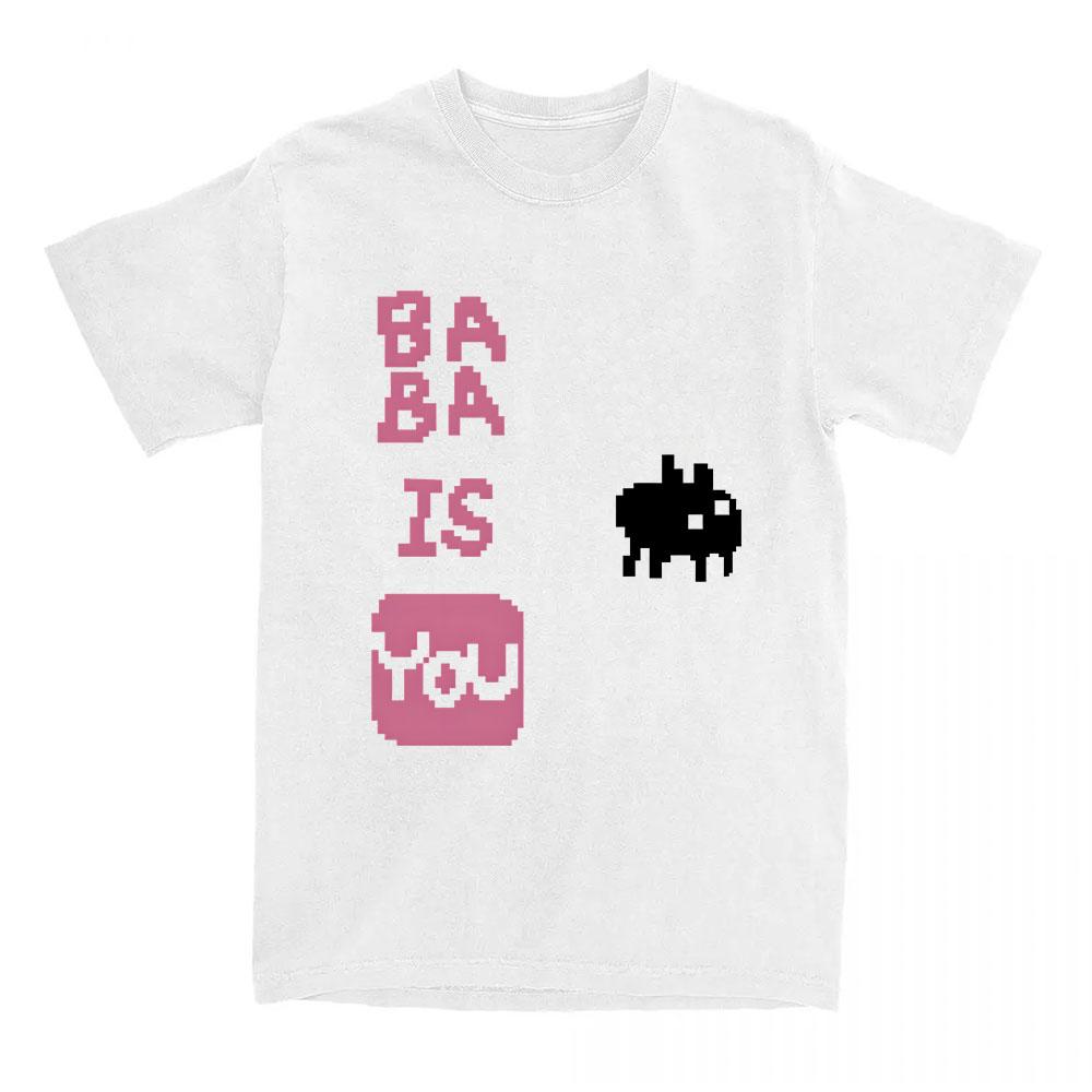 

Футболка с графическим принтом Baba Is You, с круглым вырезом, коротким рукавом, повседневная, женская, свободная, летняя, унисекс, стритвир, игровая, мультяшный принт S